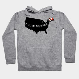 I Love Reading America Hoodie